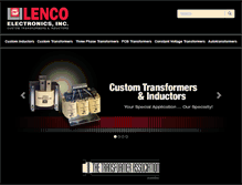 Tablet Screenshot of lenco-elect.com